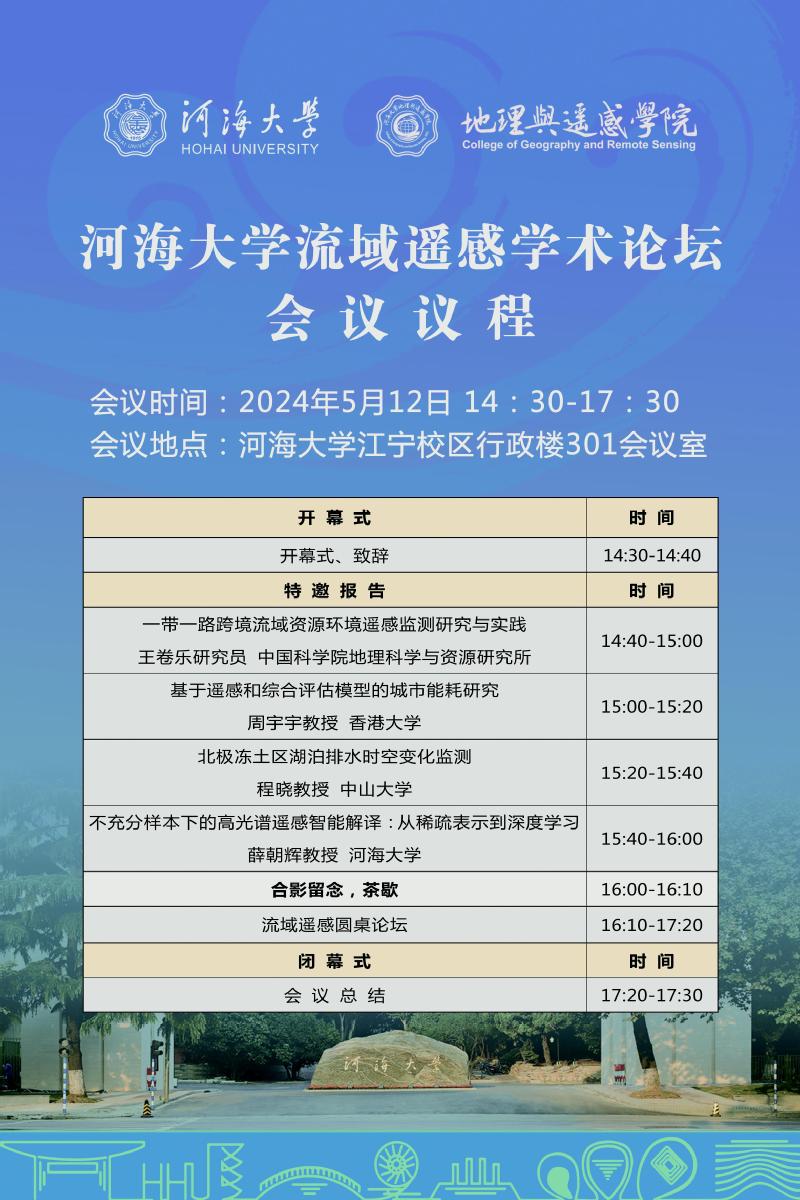 QY球友会体育流域遥感学术论坛会议